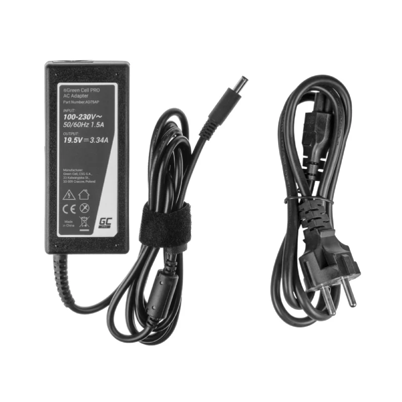 Green Cell PRO Charger / AC Adapter 19.5V 3.34A 65W for Dell Inspiron 15 3543 3558 3559 5552 5558 5559 5568 17 5758 5759 - Image 4