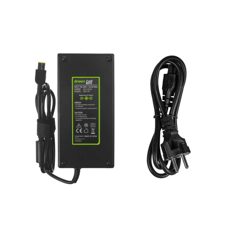 Green Cell PRO Charger AC Adapter for Lenovo Legion Y530 Y720 ThinkPad W540 W541 P50 P51 P52 P70 P71 20V 8.5A 170W - Image 4
